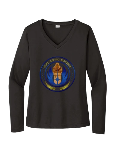 Sport-Tek Women's Long Sleeve PosiCharge Competitor V-Neck Tee preview, front