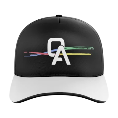 Sublimated 5 Panel Curved Bill Cap preview, front