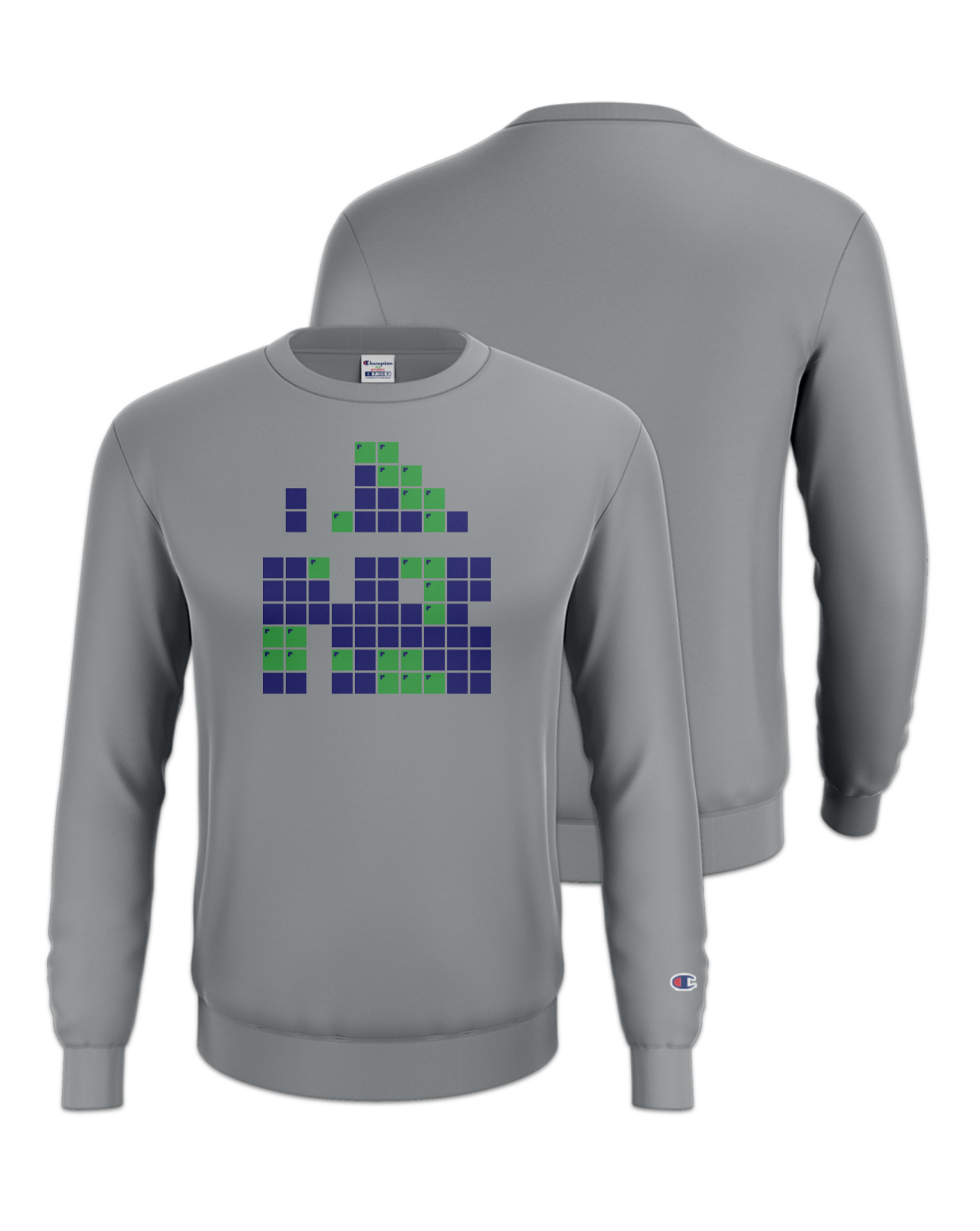 Rendered product preview, stack