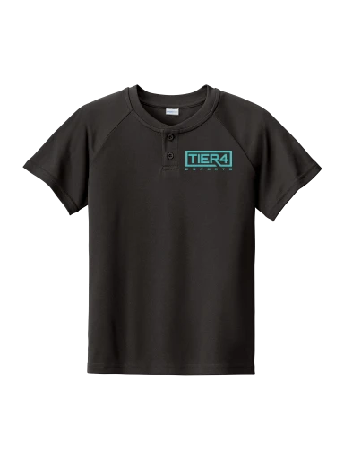 Tier 4 Fan Store Youth PosiCharge Competitor 2-Button Henley preview, front