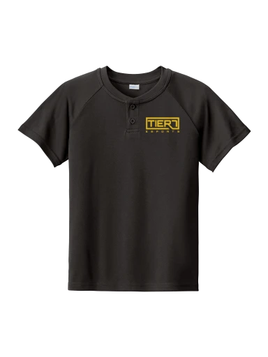 Youth PosiCharge Competitor 2-Button Henley preview, front
