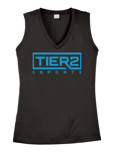 Tier 2 Fan Store Women's Sleeveless PosiCharge Competitor V-Neck Tee preview, front