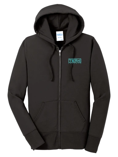 Tier 4 Fan Store Women's Core Fleece Full-Zip Hooded Sweatshirt preview, front