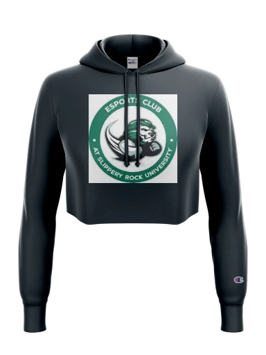 Champion Women's Reverse Weave Cropped Cut-Off Hooded Sweatshirt preview, front