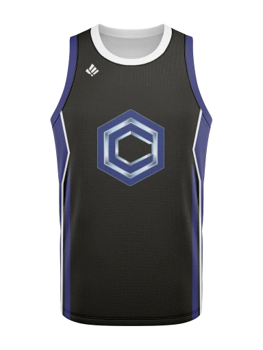 Men's Basketball Jersey with Side Panels preview, front
