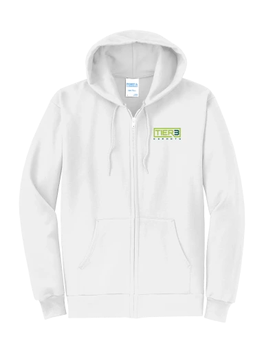 Tier 3 Fan Store Core Fleece Full-Zip Hooded Sweatshirt preview, front
