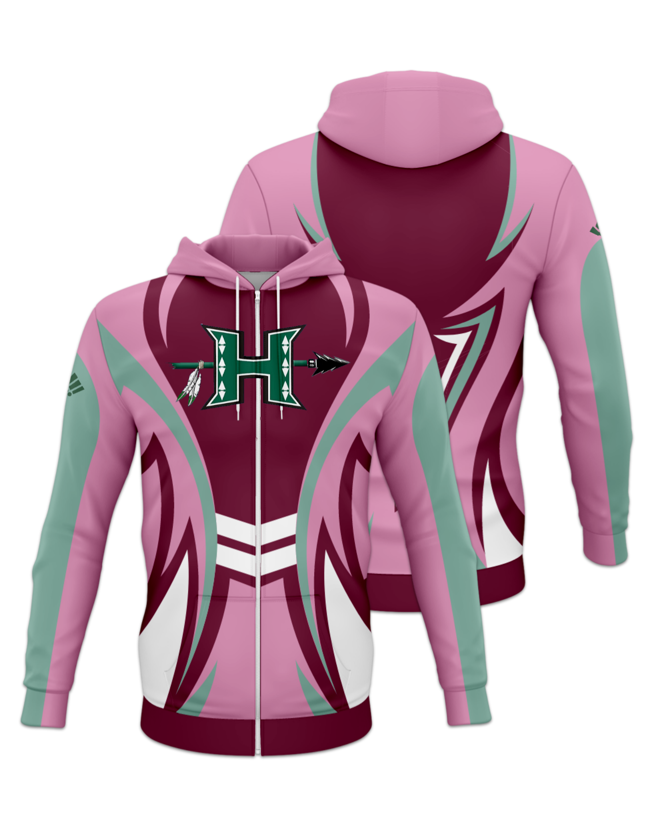 Rendered product preview, stack