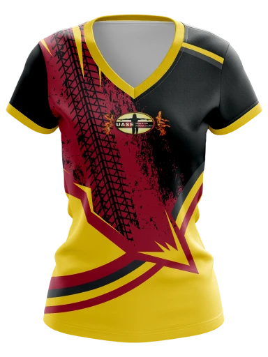 Custom Vneck Fitted Esports Jersey preview, front