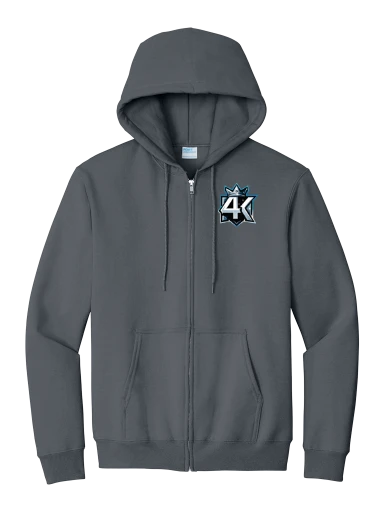 Port & Co Essential Fleece Full-Zip Hooded Sweatshirt preview, front