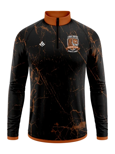 Sublimated Men's Long Sleeve 1/4 Zip preview, front
