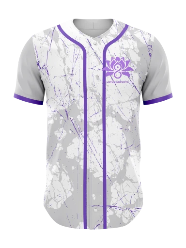 Sublimated Full Button Baseball Jersey preview, front
