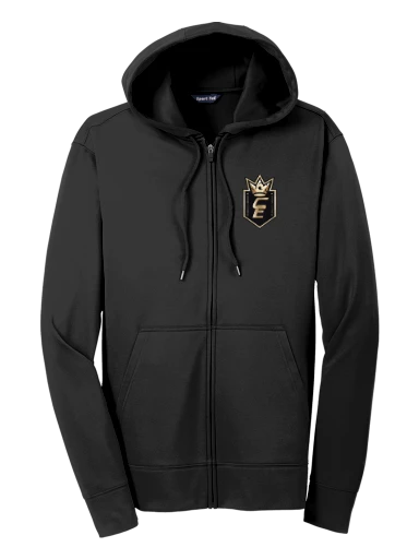 Sport-Tek Sport-Wick Fleece Full-Zip Hooded Jacket preview, front