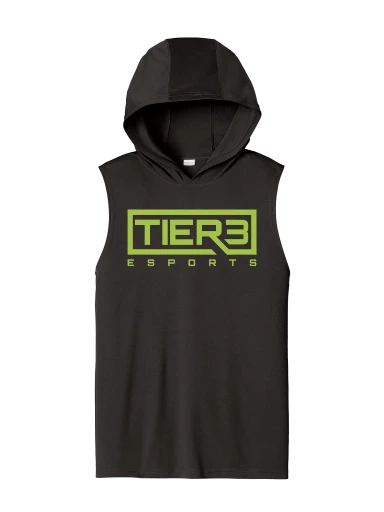 Tier 3 Fan Store Competitor Sleeveless Hoodie preview, front