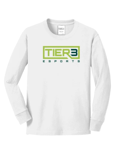 Tier 3 Fan Store Youth Long Sleeve Core Cotton Tee preview, front