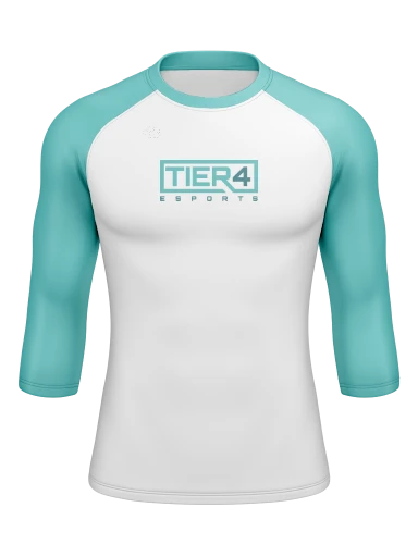 Tier 4 Esports Team Store Men’s Compression Raglan Long Sleeve Rash Guard preview, front