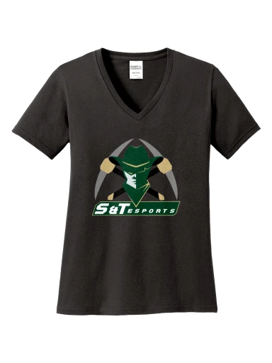Women's Core Cotton V-Neck Tee preview, front