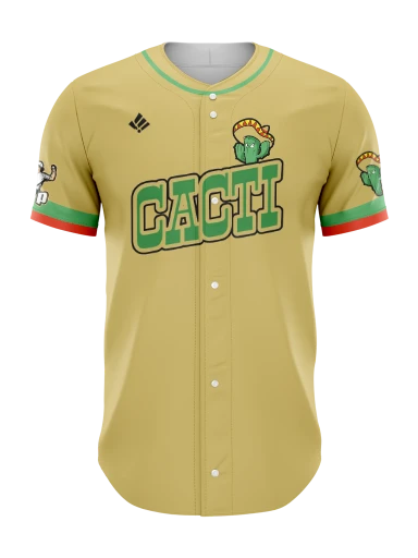 Sublimated Full Button Baseball Jersey preview, front