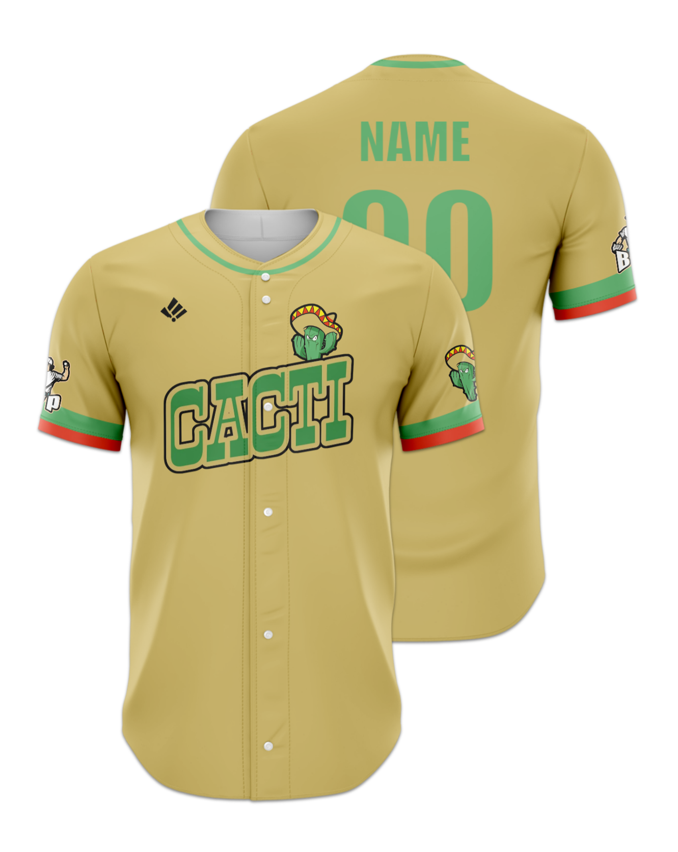 Rendered product preview, stack