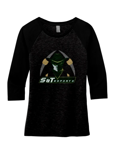 Women's Perfect Tri 3/4-Sleeve Raglan preview, front
