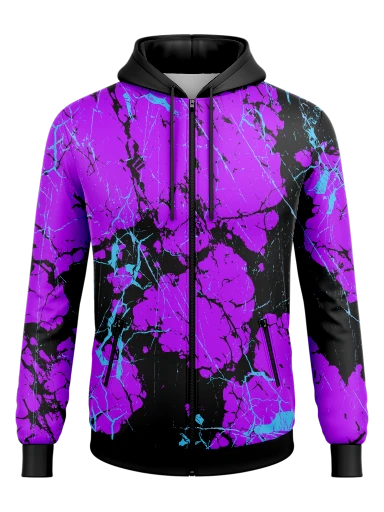 Men's Full Zip Poly Fleece Hoodie preview, front