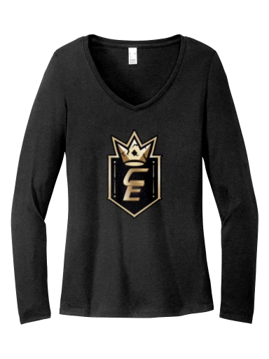 District Women's Perfect Tri Long Sleeve V-Neck Tee preview, front