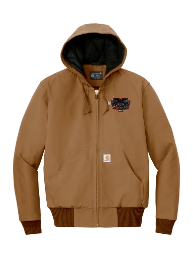 Carhartt Tall Quilted-Flannel-Lined Duck Active Jacket preview, front
