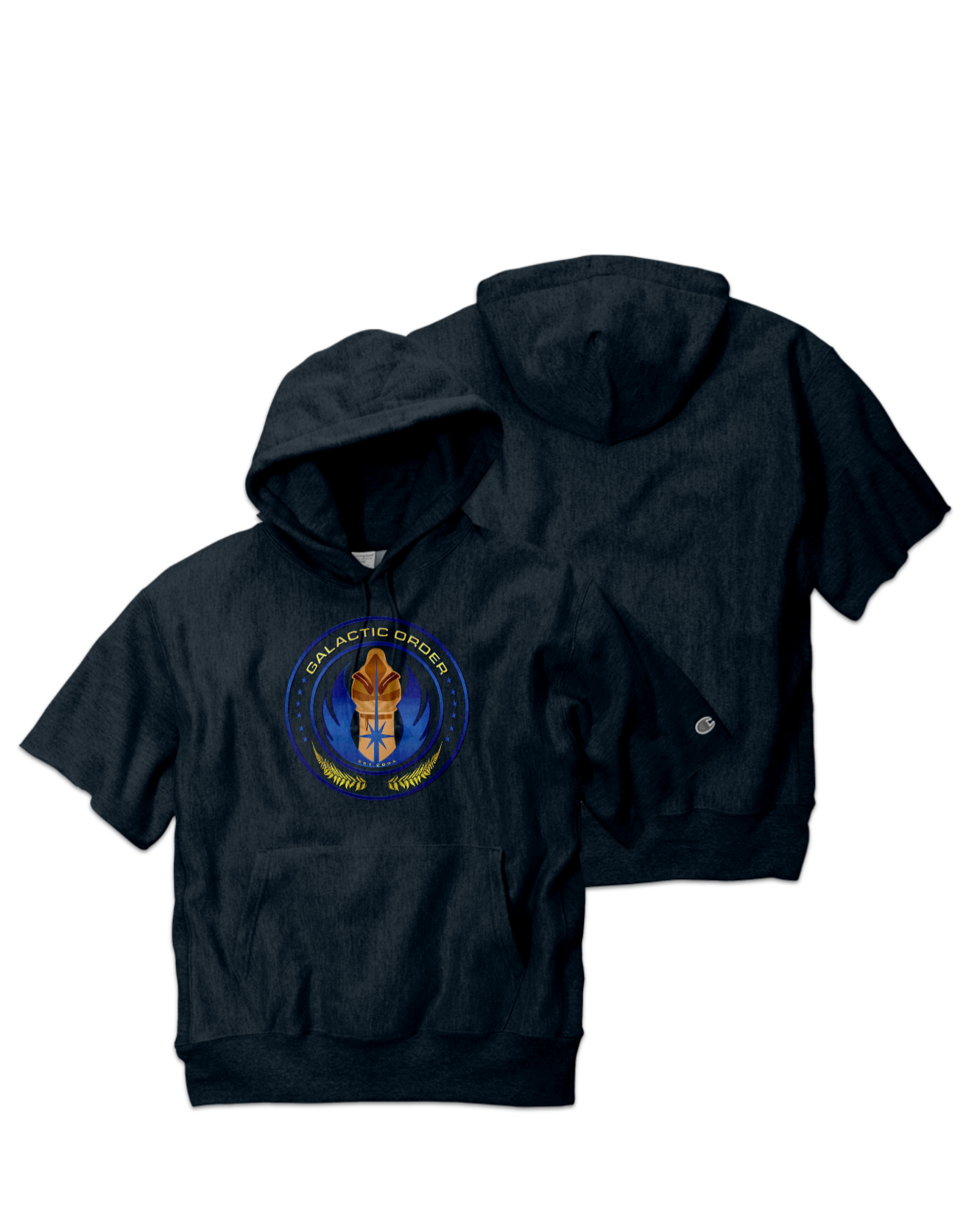 Rendered product preview, stack