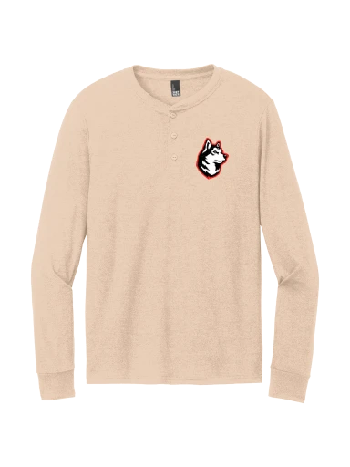 Perfect Tri Long Sleeve Henley preview, front