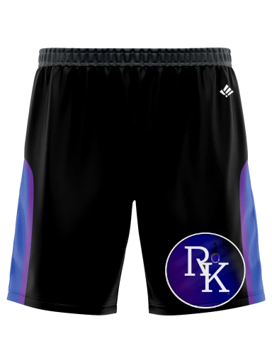 Mens Pocketed Sublimated Shorts preview, front