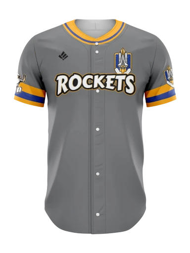 Sublimated Full Button Baseball Jersey preview, front