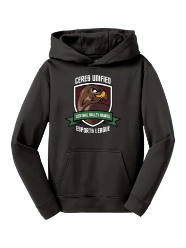 Sport-Tek Youth Sport-Wick Fleece Hooded Pullover preview, front