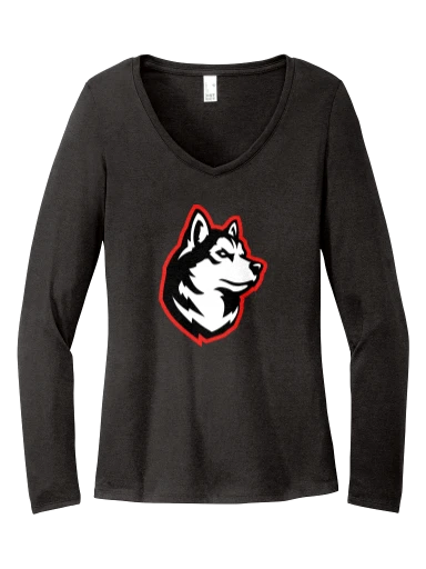 Women's Perfect Tri Long Sleeve V-Neck Tee preview, front