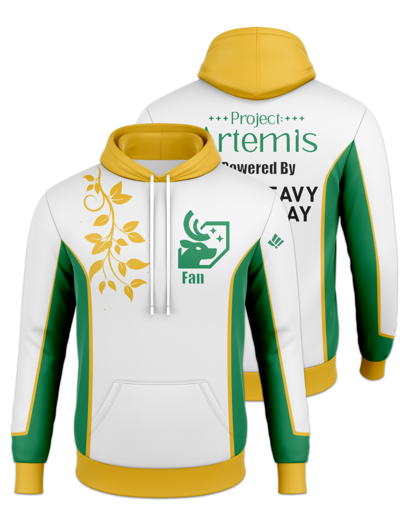 Rendered product preview, stack