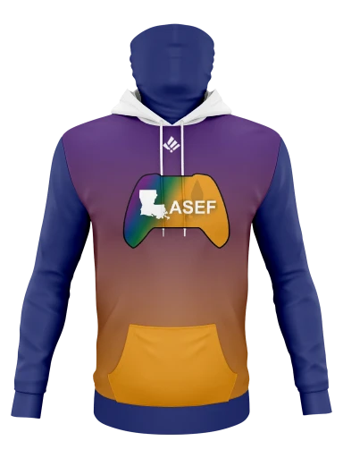 Custom Sublimated Ninja Hoodie preview, front