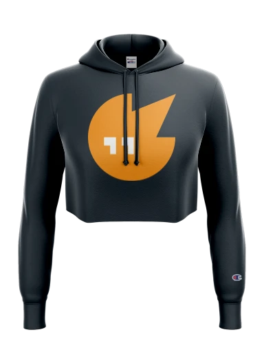 Champion Women's Reverse Weave Cropped Cut-Off Hooded Sweatshirt preview, front