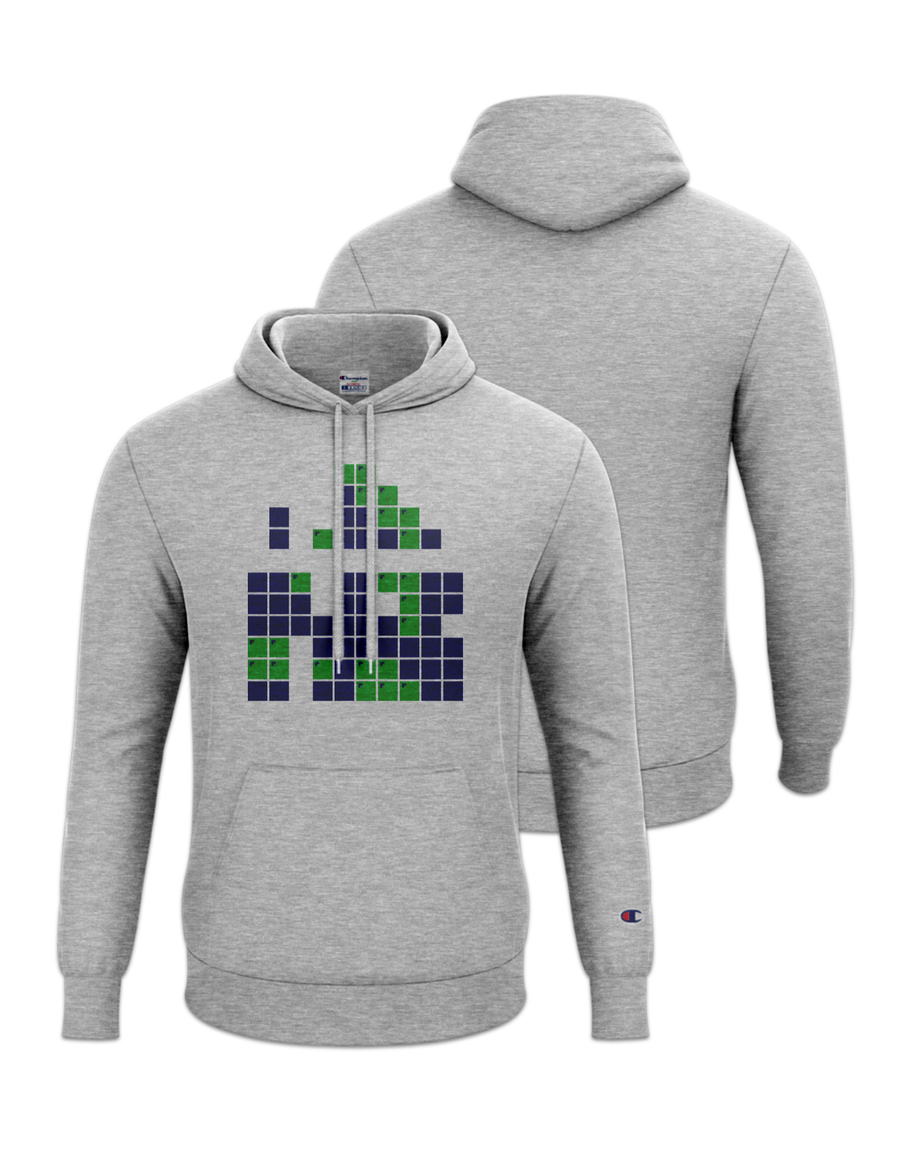 Rendered product preview, stack