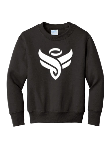 Port & Co Youth Core Fleece Crewneck Sweatshirt preview, front