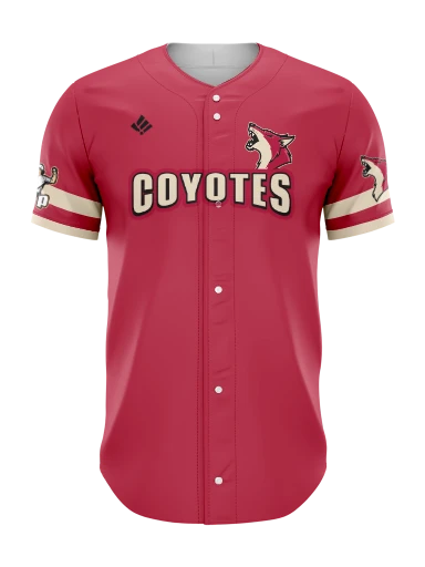 Sublimated Full Button Baseball Jersey preview, front