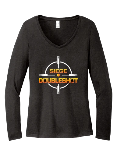 District Women's Perfect Tri Long Sleeve V-Neck Tee preview, front