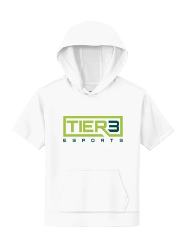 Tier 3 Fan Store Youth Sport-Wick Fleece Short Sleeve Hooded Pullover preview, front