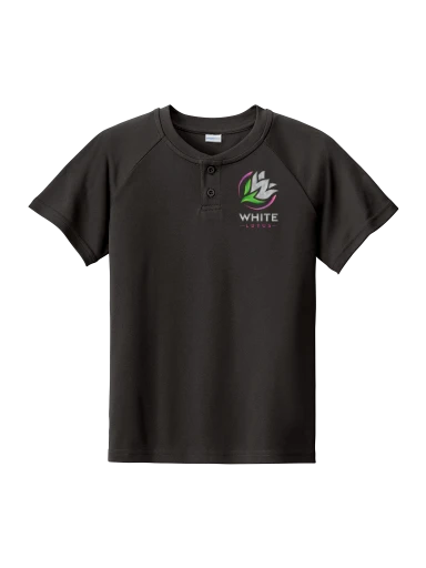 Sport-Tek Youth PosiCharge Competitor 2-Button Henley preview, front