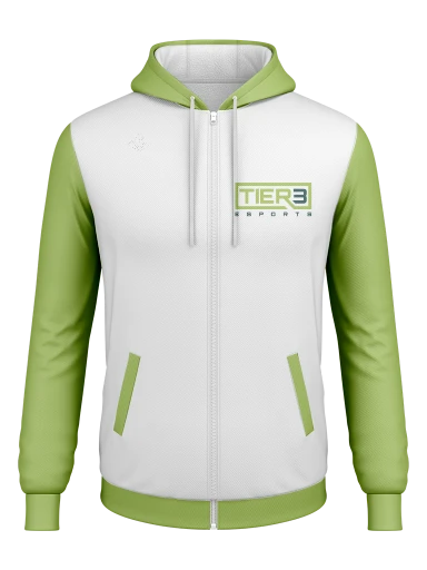 Tier 3 Team Store Full Zip Poly Fleece Hoodie preview, front