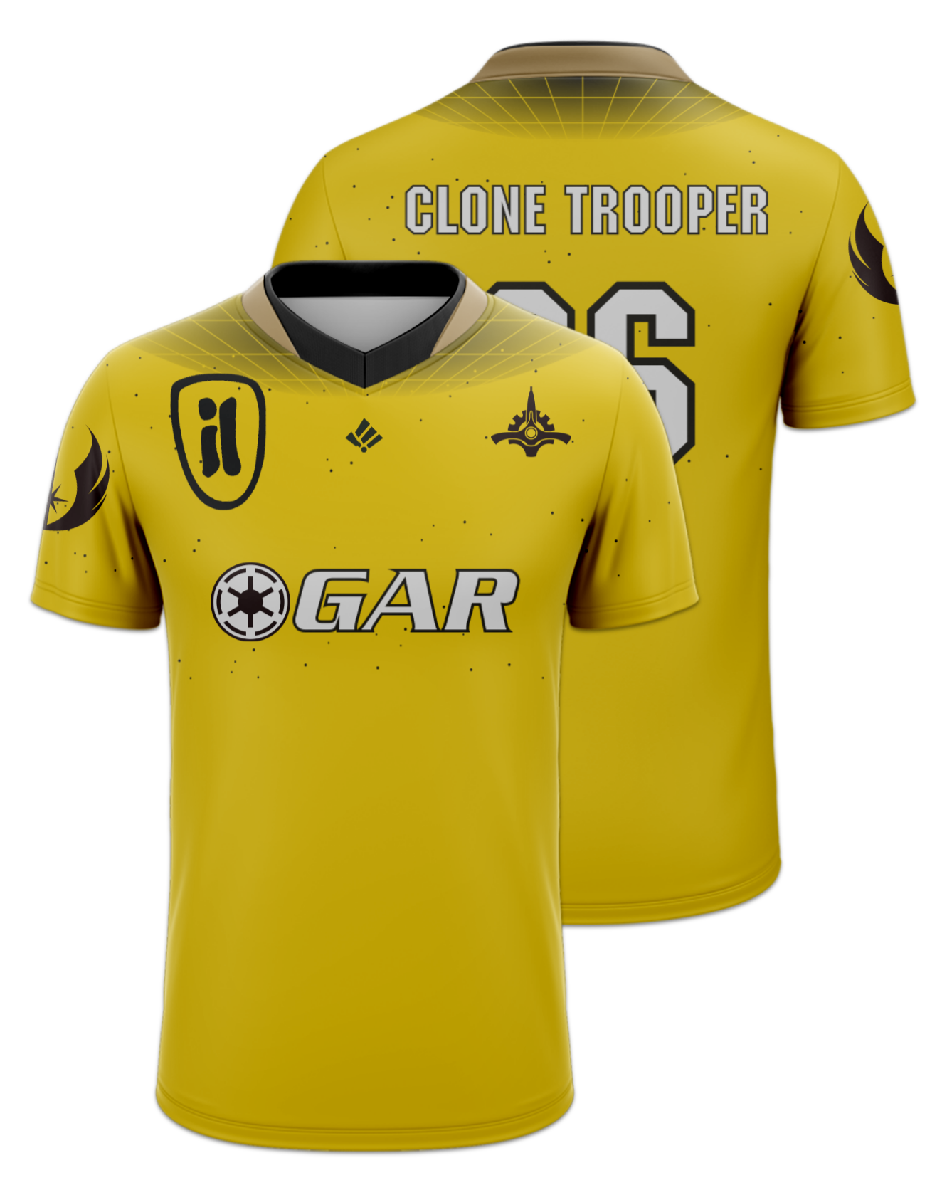 Rendered product preview, stack