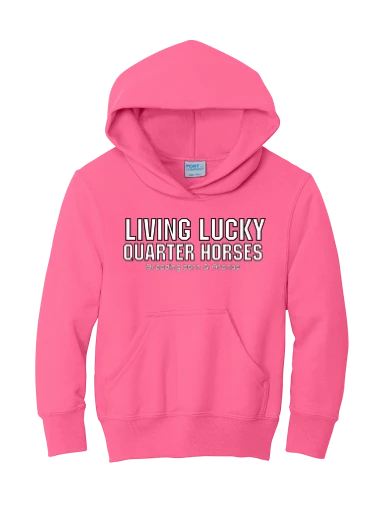 Youth Pink LLQH Hoodie preview, front