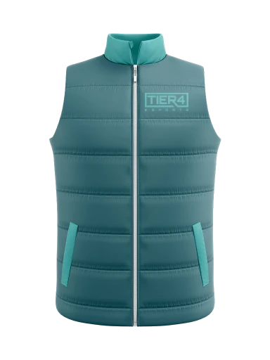 Tier 4 Esports Team Store Puffer Vest preview, front