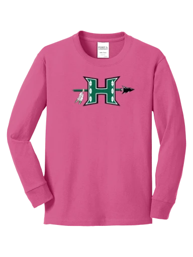 Youth Long Sleeve Core Cotton Tee preview, front
