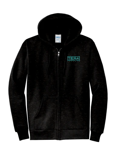Tier 4 Fan Store Core Fleece Full-Zip Hooded Sweatshirt preview, front