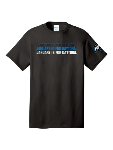 January is for Daytona Shirt preview, front