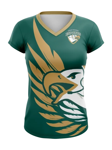 Women’s V-neck Esports Jersey preview, front