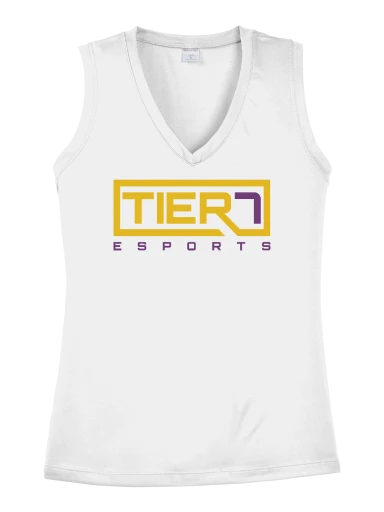 Tier 7 Fundraising Store Women's Sleeveless PosiCharge Competitor V-Neck Tee preview, front